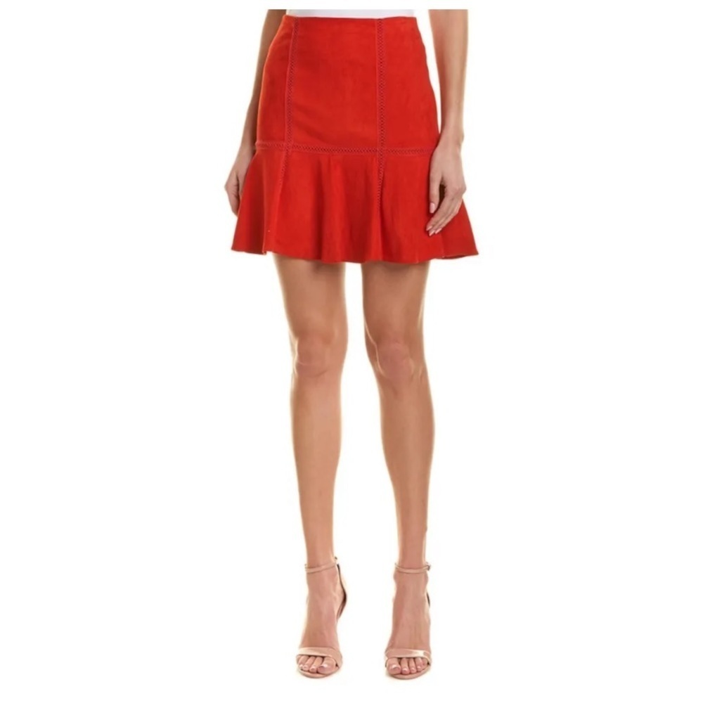 NWT Alice and Olivia Lamb Leather skirt